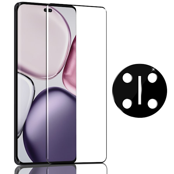 1-Pack Honor X9C Skærmbeskyttelse & 1-Pack linsebeskyttelse - Hærdet Glas 9H - Super kvalitet 3D