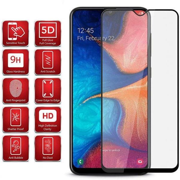 Skärmskydd Samsung Galaxy A70S, härdat glas, hög kvalitet.