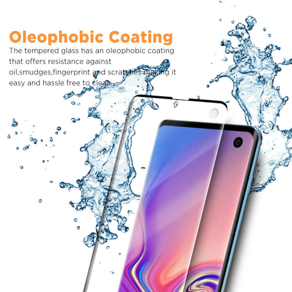 Samsung S10 plus härdat glas 2.5D 9H Top Kvalitet skärmskydd