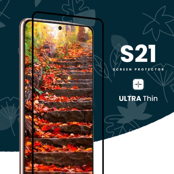 Full Cover Samsung Galaxy S21 5G - Härdat Glas Skärmskydd 9H -HD