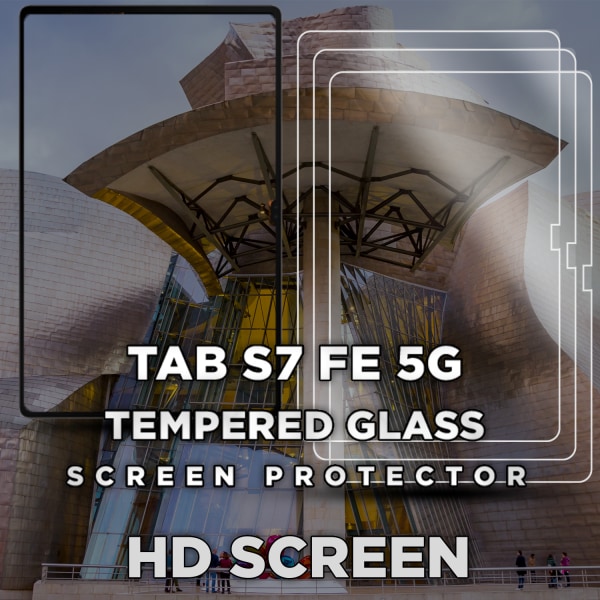 3-Pack Samsung Galaxy Tab S7 FE (5G) - Härdat Glas 9H - Super Kvalitet Skärmskydd
