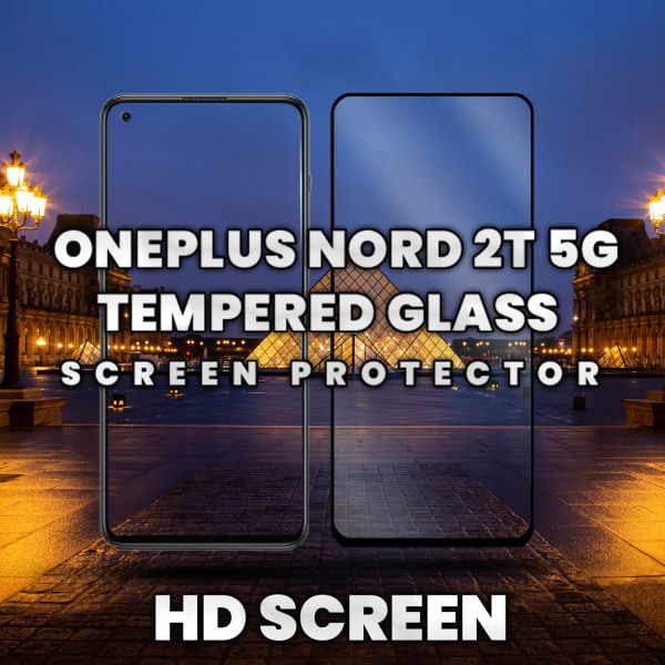 OnePlus Nord 2T 5G - Härdat glas 9H - Super kvalitet 3D Skärmskydd