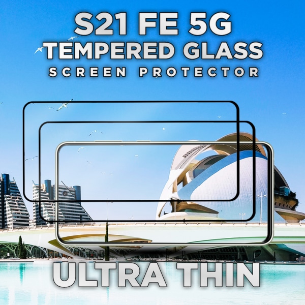 2 Pack Samsung S21 FE 5G - 9H Härdat Glass - Super Kvalitet 3D
