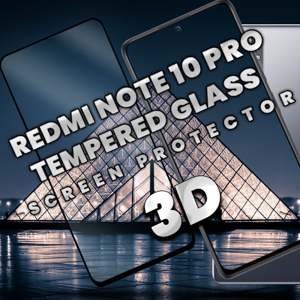 Xiaomi Redmi Note 10 Pro - Härdat glas 9H-Super kvalitet 3D