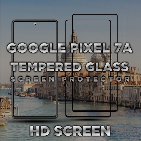 2-Pack Google Pixel 7A - Härdat glas 9H - Super kvalitet 3D Skärmskydd