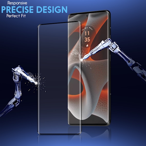 1-Pack Motorola Edge 50 Pro Skærmbeskyttelse & 1-Pack linsebeskyttelse - Hærdet Glas 9H - Super kvalitet 3D
