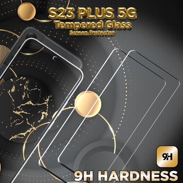 2-Pack Samsung S23 Plus 5G - 9H Härdat Glass - 3D Super Kvalitet Skärmskydd
