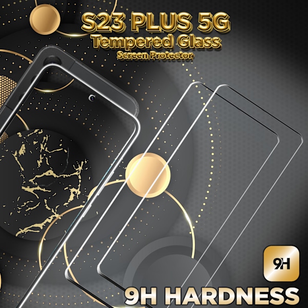 2-Pack Samsung S23 Plus 5G - 9H Härdat Glass - 3D Super Kvalitet Skärmskydd