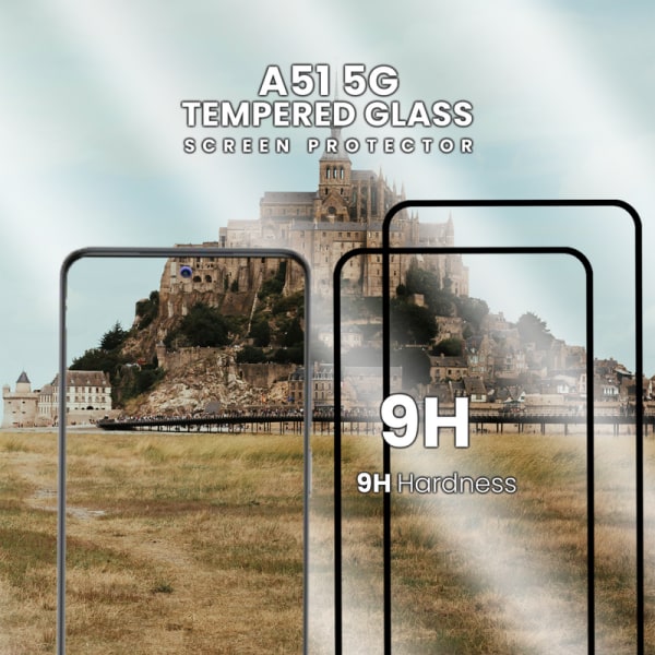 2-Pack Samsung Galaxy A51 5G - Härdat Glas 9H -Super kvalitet 3D