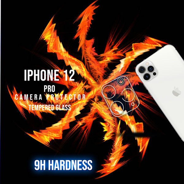 Iphone 12 Pro Linsskydd - 9H Härdat glas - Super kvalitet