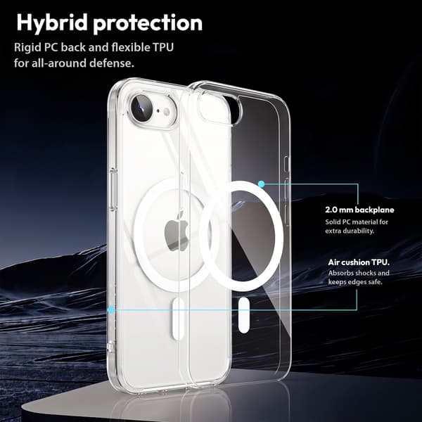 MagCase til iPhone 17e – Krystalklart MagSafe-cover