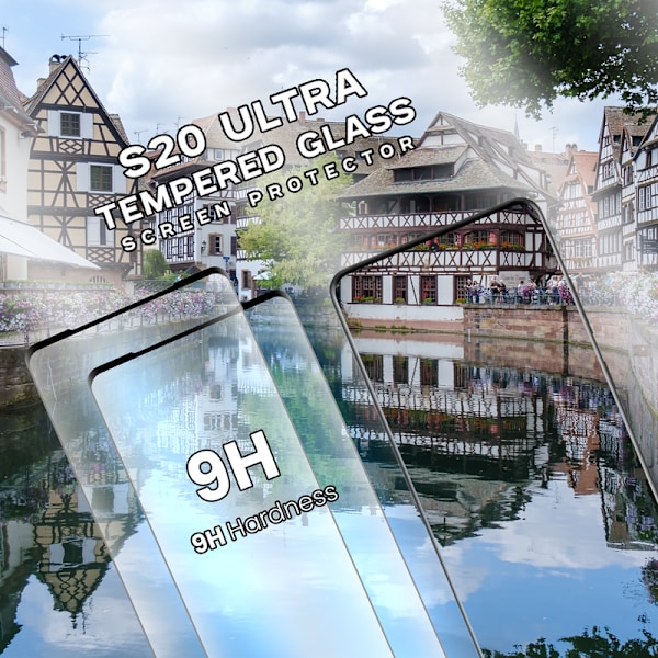 2-Pack GALAXY S20 ULTRA Skærmbeskyttelse - Hærdet Glas 9H - Super kvalitet 3D