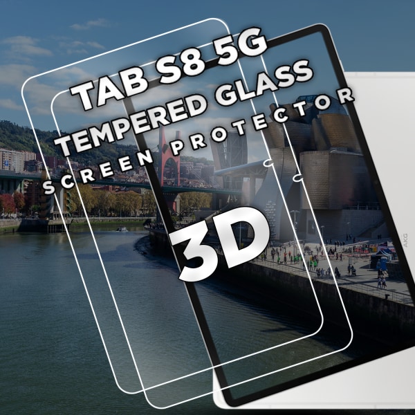 2-Pack Samsung Galaxy Tab S8 5G - Härdat Glas 9H - Super Kvalitet Skärmskydd