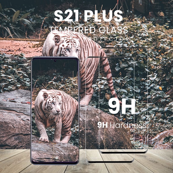 2-Pack SAMSUNG S21 PLUS Skærmbeskyttelse - Hærdet Glas 9H - Super kvalitet 3D