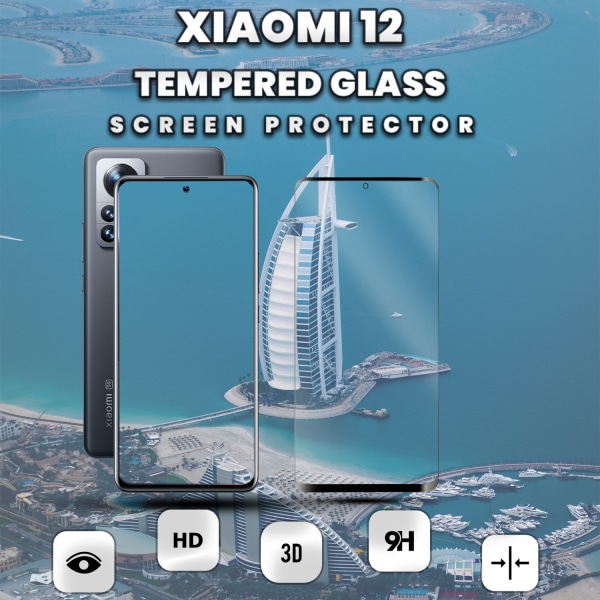 Xiaomi 12 - Härdat glas 9H-Super kvalitet 3D Skärmskydd