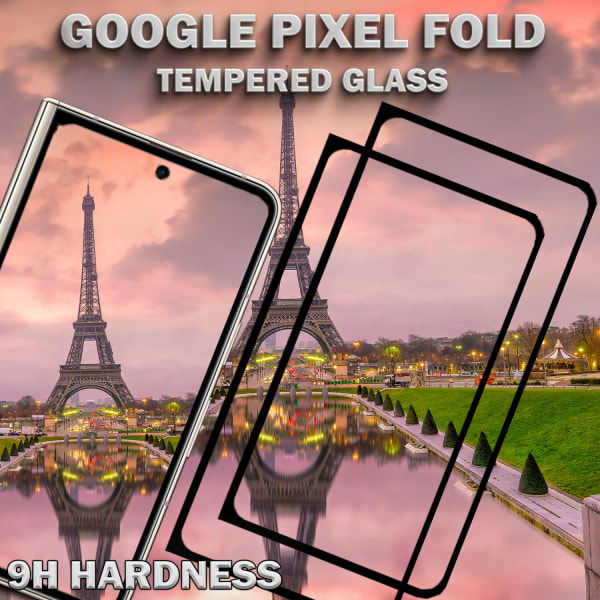 2-Pack Google Pixel Fold - Härdat Glas 9H - Super kvalitet 3D Skärmskydd