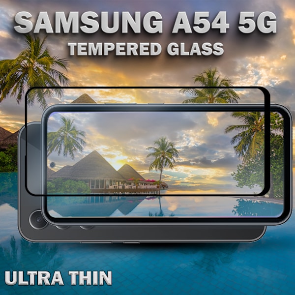 2-Pack SAMSUNG GALAXY A54 Näytönsuoja - Karkaistu Lasi 9H - Super laatu 3D