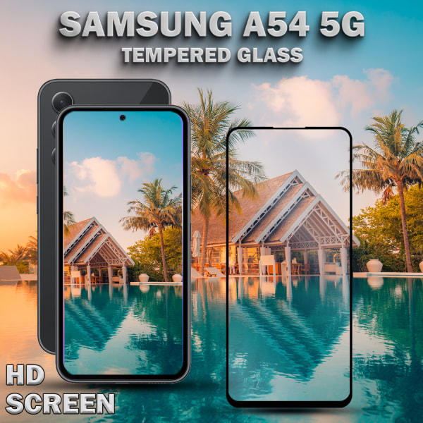 Samsung Galaxy A54 (5G) - Härdat Glas 9H - Super Kvalitet 3D Skärmskydd
