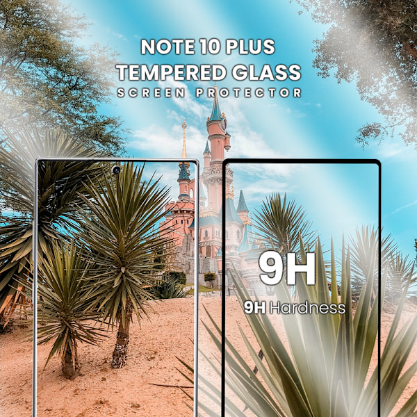 1-Pack SAMSUNG GALAXY NOTE 10 PLUS Skærmbeskyttelse - Hærdet Glas 9H - Super kvalitet 3D