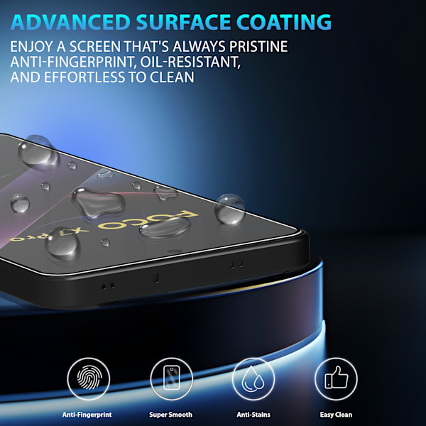 2-Pack Xiaomi Poco X7 Pro Näytönsuoja - Karkaistu Lasi 9H - Super laatu 3D