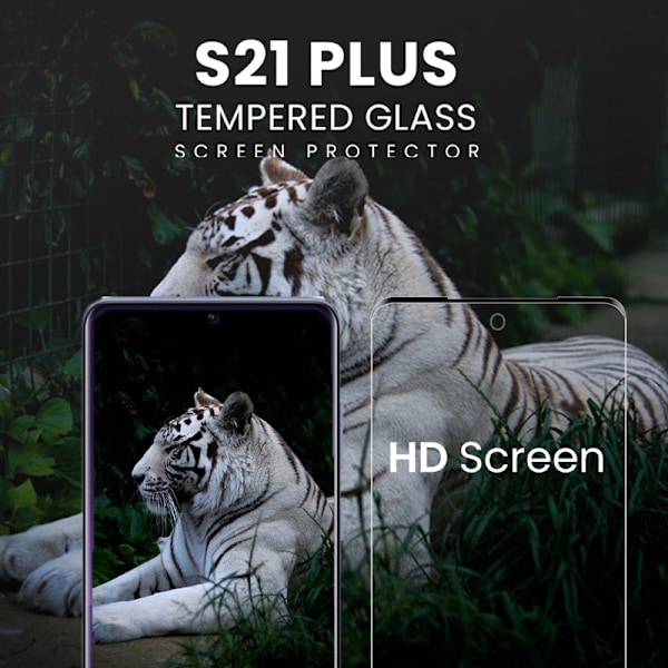 Samsung S21 PLUS - 9H Härdat Glass - 3D Super Kvalitet