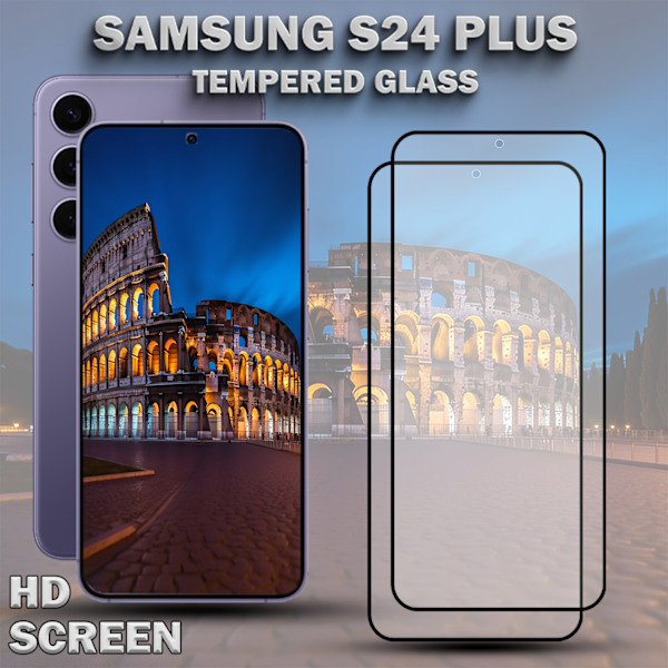 2-Pack SAMSUNG S24 PLUS Skærmbeskyttelse - Hærdet Glas 9H - Super kvalitet 3D