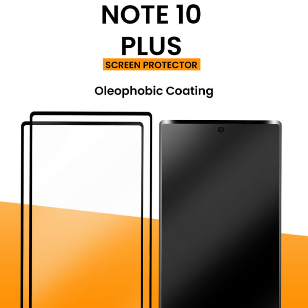 2-Pack Samsung Note 10 Plus - 9H Härdat Glass - Top Kvalitet -HD