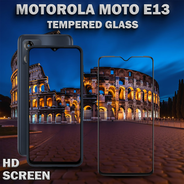1-Pack MOTOROLA MOTO E13 Skärmskydd - Härdat Glas 9H - Super kvalitet 3D