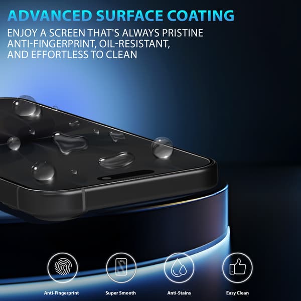 2-Pack iPhone 17 Privacy Skärmskydd - Härdat Glas 9H - Super kvalitet 3D iPhone 17
