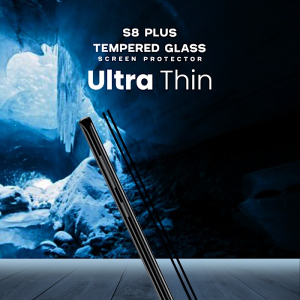 2-Pack SAMSUNG GALAXY S8 PLUS Näytönsuoja - Karkaistu Lasi 9H - Super laatu 3D