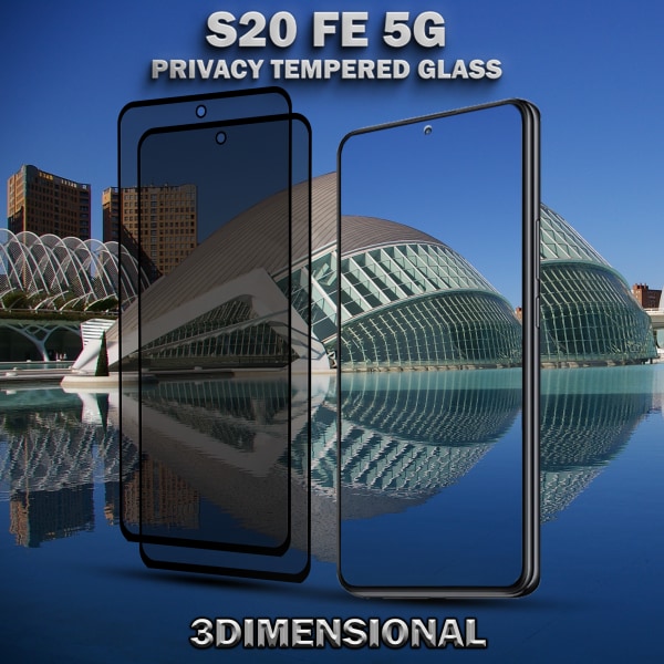 2-Pack Privacy Skärmskydd For Samsung S20 FE (5G) - Härdat Glas 9H - Super Kvalitet 3D