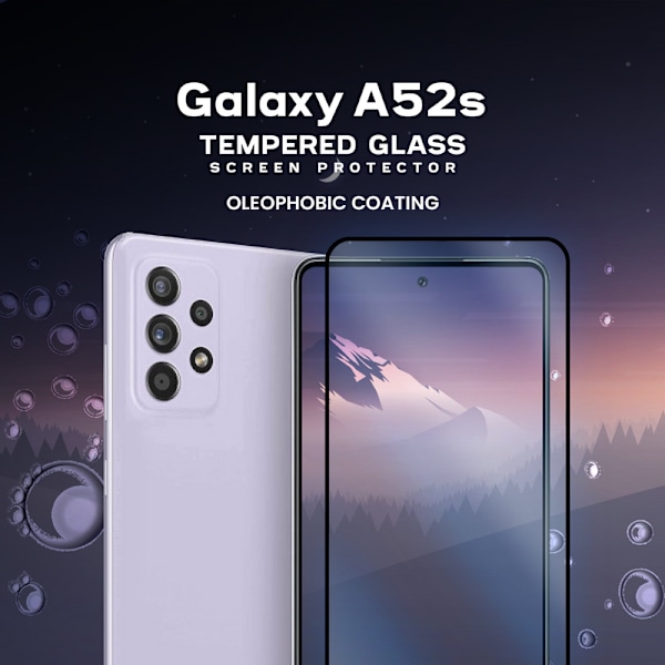 1-Pack SAMSUNG GALAXY A52S Näytönsuoja - Karkaistu Lasi 9H - Super laatu 3D
