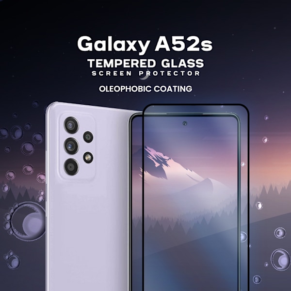 Samsung Galaxy A52s -Härdat glas 9H-Super kvalitet 3D Skärmskydd