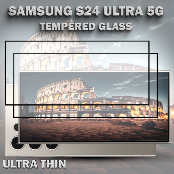 2-Pack SAMSUNG S24 ULTRA 5G Skärmskydd -Härdat Glas 9H - Super kvalitet 3D