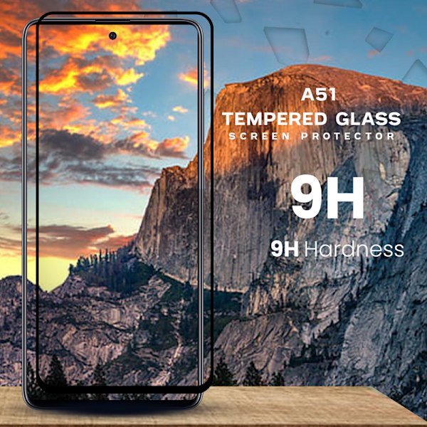 1-Pack SAMSUNG GALAXY A51 Näytönsuoja - Karkaistu Lasi 9H - Super laatu 3D