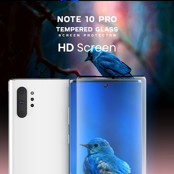 Samsung Galaxy Note 10 Pro -Härdat glas 9H –3D Super kvalitet