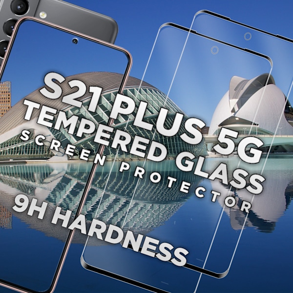 2-Pack SAMSUNG S21 PLUS Skærmbeskyttelse - Hærdet Glas 9H - Super kvalitet 3D