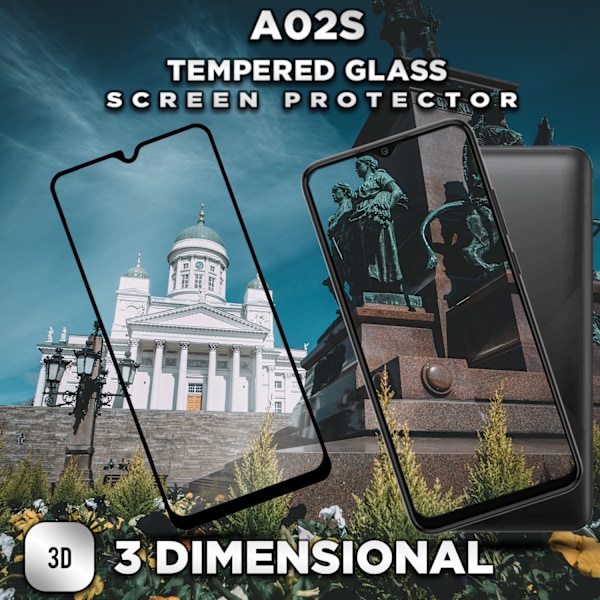 Samsung Galaxy A02s - Härdat Glas 9H - Super Kvalitet 3D Skärmskydd