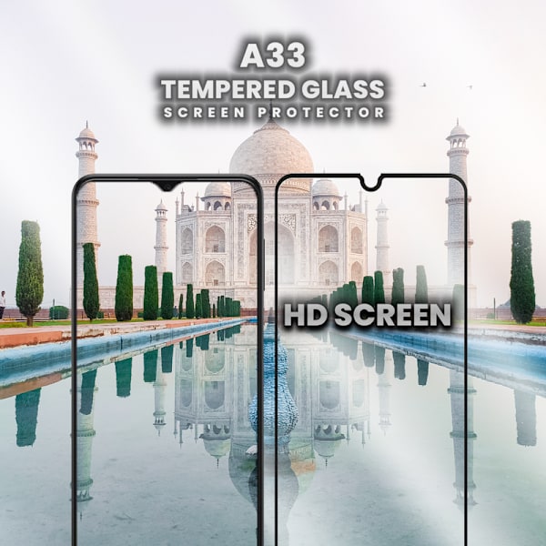 1-Pack SAMSUNG GALAXY A33 Skærmbeskyttelse - Hærdet Glas 9H - Super kvalitet 3D
