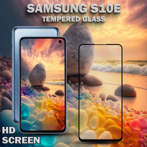 Samsung Galaxy S10E - Härdat Glas 9H – Super kvalitet 3D Skärmskydd