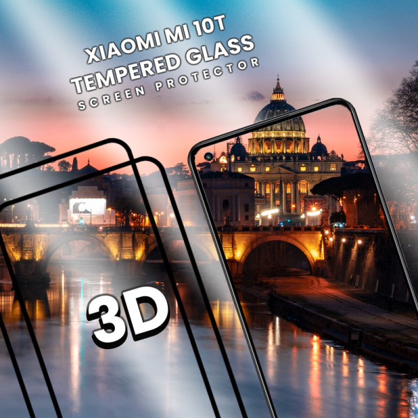 2 Pack Xiaomi Mi 10T-Härdat glas 9H-Super kvalitet 3D Skärmskydd