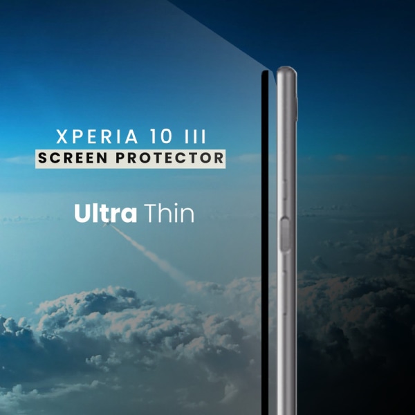 Sony Xperia 10 III - Härdat glas 9H-Super Kvalitet 3D Skärmskydd