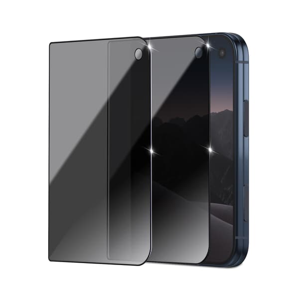 2-Pack iPhone Duo Privacy Skärmskydd - Härdat Glas 9H - Super kvalitet 3D