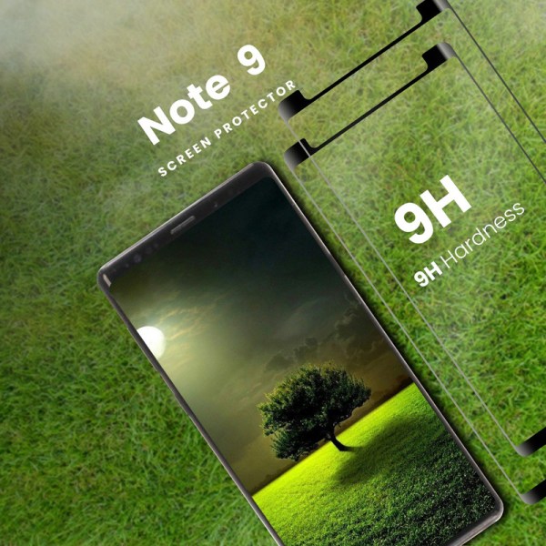 2 Pack Samsung Galaxy Note 9 - Härdat glas 9H –Super kvalitet 3D