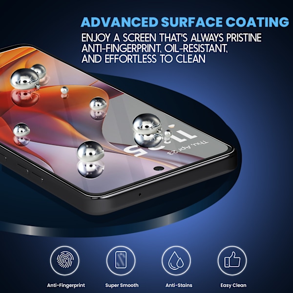 2-Pack Motorola G75 Skärmskydd & 1-Pack linsskydd - Härdat Glas 9H - Super kvalitet 3D