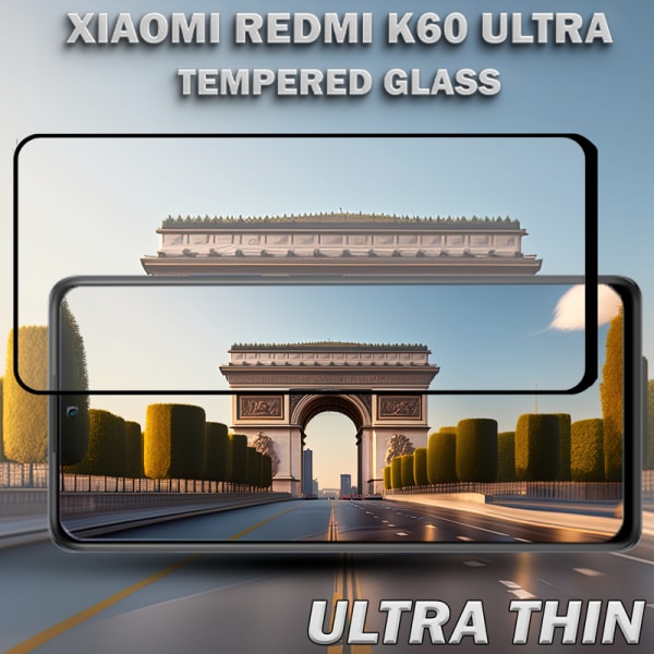 1-Pack Xiaomi redmi K60 Ultra Skärmskydd - Härdat Glas 9H - Super kvalitet 3D