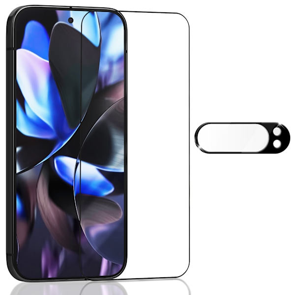 1-Pack Google Pixel 9 Pro Xl Skærmbeskyttelse & 1-Pack linsebeskyttelse - Hærdet Glas 9H - Super kvalitet 3D