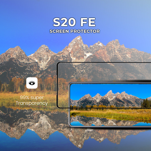 Samsung S20 FE - 9H Härdat Glass - Super Kvalitet 3D skärmskydd