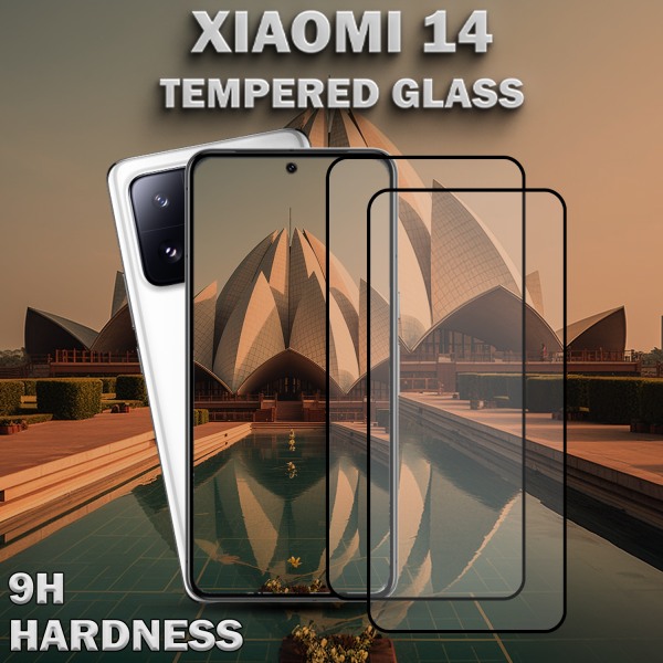 2-Pack XIAOMI 14 Skärmskydd - Härdat Glas 9H - Super kvalitet 3D