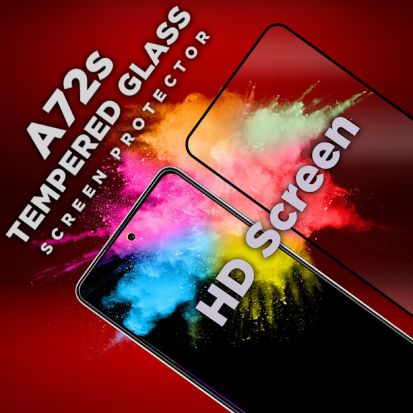 1-Pack SAMSUNG GALAXY A72S Näytönsuoja - Karkaistu Lasi 9H - Super laatu 3D